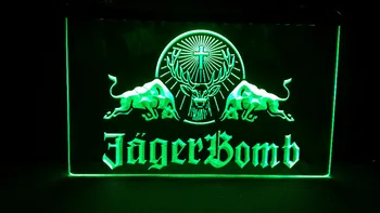 B-271 Jagermeister Jager bomba Elnių galvos baras, alaus baras club 3d ženklų LED Neon Light Pasirašyti senovinių namų dekoro