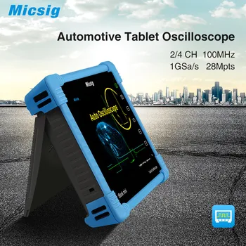Micsig ATO1104 Automobilių Tablet Oscilloscope Touchscreen 100MHz 4CH 1GSa 28Mpt