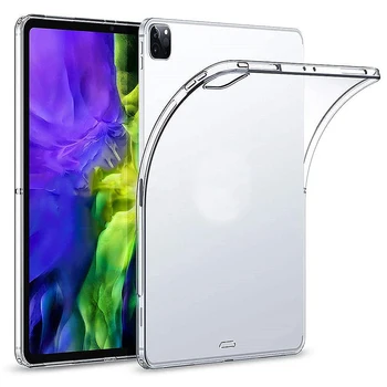 Tablet Case For iPad Pro 2020 M., Minkštas Silicio Skaidrios TPU Galinį Dangtelį iPad 10.2 Oro 2 3 Mini 1 2 3 5 Pro 11 12.9 Aiškiai