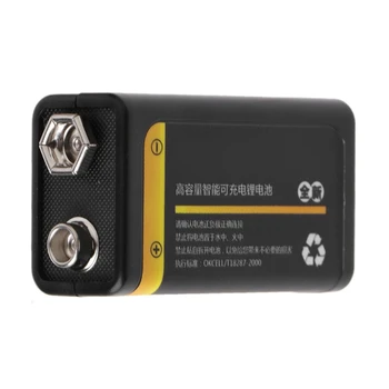 9V 800mAh Micro USB Įkrovimo Lipo Baterija Multimetras Mikrofonas Nuotolinio