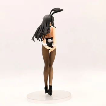 Rascal Nėra Svajonė Bunny Mergina Senpai Sakurajima Mai Seksualių Merginų PVC Veiksmų Skaičiai Žaislai Anime Statulėlės Žaislas, Lėlė Dovana