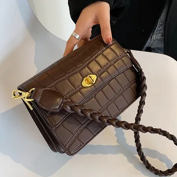 Pynimas Petį Pažastų maišelį 2020 Nauji Aukštos kokybės PU Oda Moterų Dizaineris Rankinės Akmens modelio Pečių Krepšys