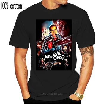 Pelenai Vs Evil Dead Filmas Medvilnės, VYRIŠKI T-Shirt E0500 Madinga Streetwear Tee Marškinėliai