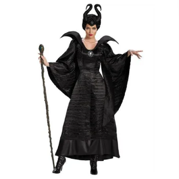 Helovinas Blogio Ragana Maleficent Kostiumas Miegančioji Gražuolė Karnavalas Cosplay Apranga Suaugusių Moterų Tamsiai Karalienė Fantasia Išgalvotas Suknelė