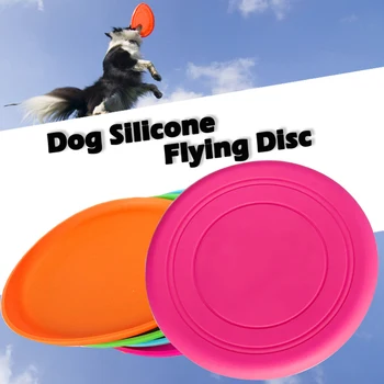 3pcs/daug Skersmuo 17cm Šuo Plaukioja Diskai Trainning Mažylių Žaislas Gumos Flying Disc Traukinio Naminių gyvūnų Žaislai