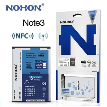 Nohon Bateriją, Skirtą Samsung Galaxy Note 3 2 8 Edge 4 Note3 B800BE S3 S4 S5 S6 S7 S8 Krašto Note8 Note4 Note2 S6Edge Dėl SAM Baterija