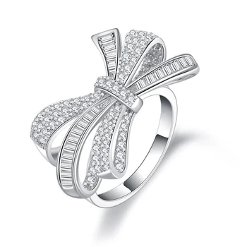 OEVAS Kietas 925 Sterling Putojantis Full High Anglies Diamond Sukurta Moissanite Vestuviniai Žiedai Moterų Dalyvavimo Šalies Papuošalai
