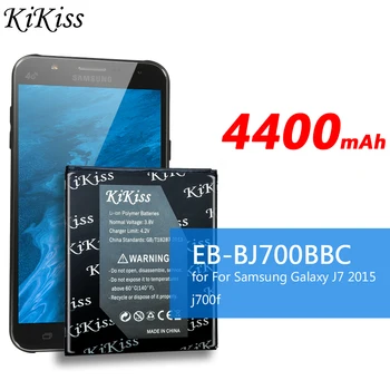 KiKiss Telefono Baterija EB-BJ700BBC Samsung Galaxy J7 M. Leidimas SM J700 J700F J700H SM-J700F SM-J700H EB BJ700BBC 4400mAh