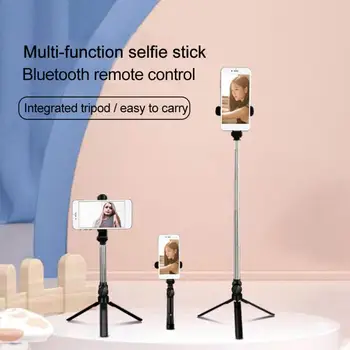 3In1 Telefono Savininko Ilgą Bluetooth Selfie Stick Sulankstomas Mini Trikojo Plečiama Monopodzie Su Nuotolinio Valdymo IPhone 