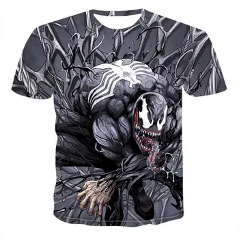 2020 marškinėliai vyrams Naujausias Nuodai t-shirt 3D Atspausdintas T-marškinėliai Vyrams, Moterims, Atsitiktinis Marškinėliai Fitneso Marškinėliai Tees Viršūnės