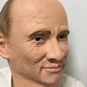 Realus Rusijos Prezidentas V. Putinas Latekso Kaukė Helovinas Juokinga Modeliavimas Kaukė Įdomi Šalis, Švenčių Dekoravimas