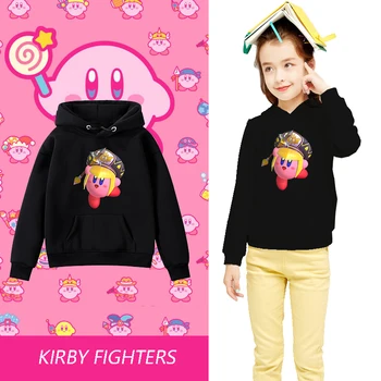 Vaikai Hoodies Spausdinti Karšto Žaidimas Kirby Kovotojai Berniukas Drabužius Anime Spausdinti Hoodie Harajuku Juokinga Hoodies Moterų Mielas Stilius