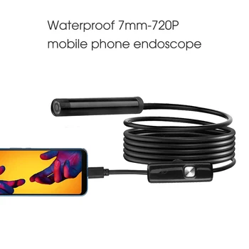 Kebidumei 7mm Mini USB Endoskopą Vandeniui 720P HD Borescope Gyvatė Tikrinimo Vamzdis, Vaizdo Kamera Pritaikyti Išmaniųjų Telefonų
