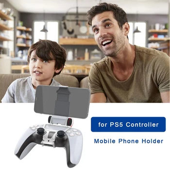 Už PS5 Playstation 5 Gamepad Valdytojas Smart Phone Telefoną Mount turėtojas Paramos Apkaba Stovėti Telefono Žaidimas Priedai