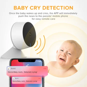 1080P Wifi, Kamera, Patalpų Mini 2VNT IP Kameros Stebėjimo Kamera, Belaidžio ryšio su nuotoline duomenų Namų/Pet Kamera Kūdikio stebėjimo Kameros Wifi