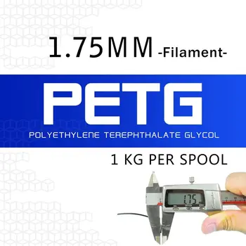 KAIGE PETG 1.75 mm 1kg blck 3D Spausdintuvo Kaitinimo petg пластик 1 кг Geras atsparumas rūgščių ir šarmų Stabili spausdinimo dydis