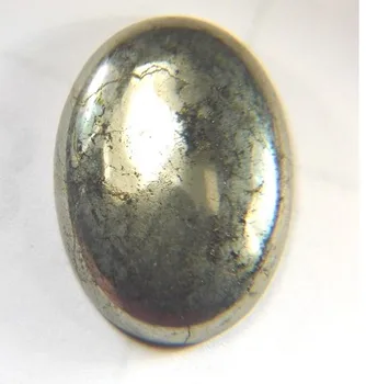 2vnt/daug Gamtos Pyrite Gem akmens Granulių Cabochon 22x30mm Ovalo Gem stone Cabochon, gem akmens piršto žiedą