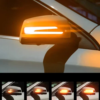 2vnt Dinaminis LED Posūkio Signalo Lemputė Veidrodis Indikatorius, Indikatorių Mercedes Benz W176 W246 W204 W212 C117 X156 C204 X117