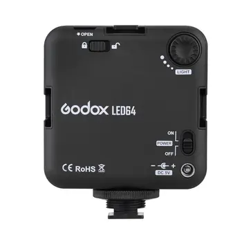 Godox Vaizdo Šviesos 64 LED Žibintai, skirtas DSLR kamera Kamera mini DVR, kaip Užpildyti Šviesos Vestuvių Naujienas, Interviu Macrophotogra