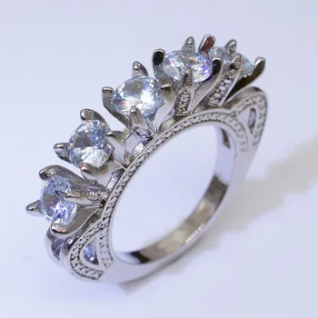 925 sterlingas sidabro Gręžimo sužadėtuvių Žiedai moterims Kalėdų dovana Ponios juvelyrikos prekės ženklo piršto didmeninė žiedas R5048