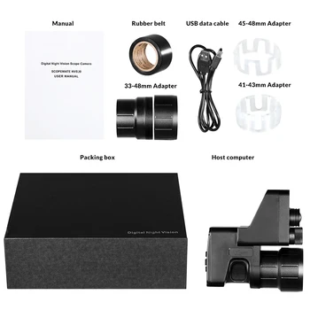 GAISRO VILKAS HD1080p Naktinio matymo prietaisas su/Wifi 200M Nuotolio NV Riflescope infraraudonųjų SPINDULIŲ Naktinio matymo taikiklis Už medžioklės Takas Optinis vaizdo Kamera