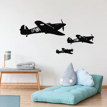 Karo Lėktuvas Karinis Sienos Lipdukas Oro Aviacijos Berniukų Miegamasis Sienų Apdailai Lėktuvo Siena Lipdukas Vaikams Dedroom Plakatas