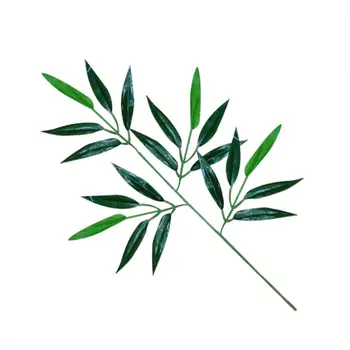 50 VNT Dirbtinis Žalia Bambuko Lapų Netikrą žalių Augalų Žaluma, Lapų Namų, Viešbučio, Biuro Šalis Apdaila