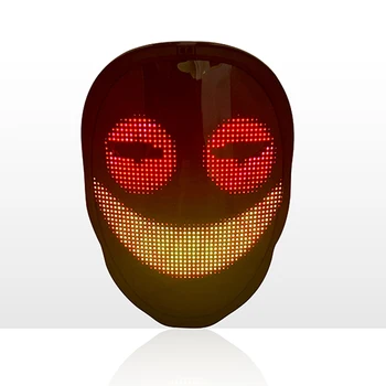Programuojamas LED kaukė automatinė, įvadinį jungiklį LED bluetooth šviesos kaukė mobiliųjų telefonų taisymas modelis kaukė Helovinas 2020 m.