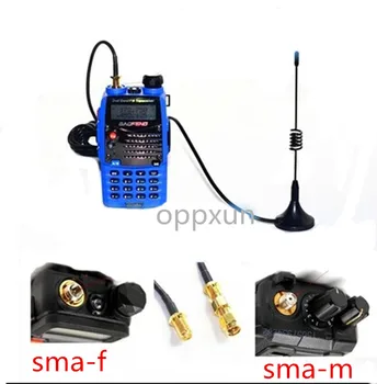 XQF Mini automobilių mažai gyvis UHF ranka rankinius walkie-talkie baofeng BF UV-5R antenos didelio jautrumo 136/430MHz