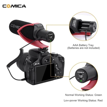 Comica BPM V30 PRO Vaizdo Mikrofonas Canon Nikon Sony DSLR Fotoaparatas su Windmuff Krypties Kondensatoriaus Pokalbio Įrašymo Mic