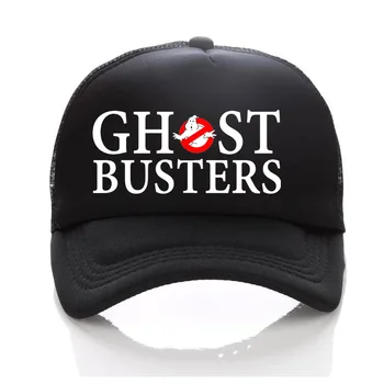 Ghostbusters Filmą Suaugusiems/Vaikams Trucker Bžūp Vasaros Tinklelio, Saulės, Skrybėlės Ghost Busters, Beisbolo Kepurę Šeimos Vaikų/kūdikių ghostbusters Bžūp
