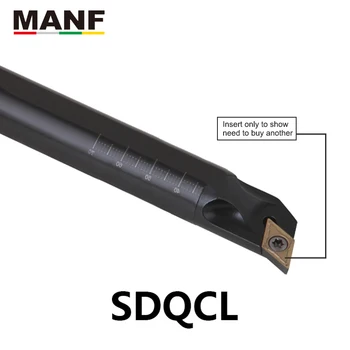 MANF 32mm S32T-SDQCR11 CNC Tekinimas Plieno tekinimas tekinimo įrankis Cutter gręžimo įrankiai Skylutę Tvarkymo Vidinis Ištekinimo Įrankiai