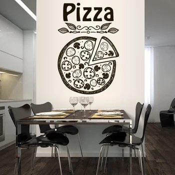 Pica, Picerija Italija Maisto Mados Modelis, Nuimamas Siena Lipdukas, Virtuvė, Vinilo Sienos Lipdukai Restoranas Meno Plakatas Freskomis LW350