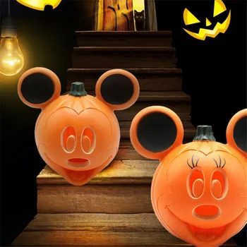 Disney Mickey Minnie Moliūgų Naktį Šviesos diodų (LED Helovinas Apdailos Lempos Kalėdų Dekoro Lampara Moliūgų Festivalis 