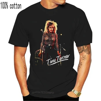 Tina Turner Trumpas Rankovės Marškinėliai, Dydis S - 2XL retro tee marškinėliai