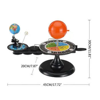 Saulės Sistemos Tris Gaubliai Saulės Žemė Mėnulio Orbita Planetariumas Modelis Astronomijos Demo Studentas Vaikų Švietimo Mokymo Priemonė Žaislai
