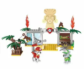 2020 Originalus Leteną Patrulių Beždžionių šventykla playset Montavimas Blokai Everest tracker Ryder vaikų žaislas vaikams Gimtadienio dovana