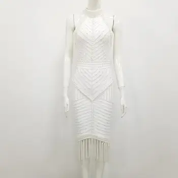 Prabangus Kalėdų Suknelė Seksualus Backless Duobute Juoda Balta Kutas Moterų Suknelė 2020 Dizainerio Mados Vakarą Šalis Suknelė Vestido
