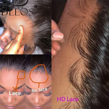 HD Nėriniai Priekinio Uždarymo 5x5 Nematomas Nėrinių Pre-nupeštos Su Kūdikio Plaukų, Kūno Banga Brazilijos Remy Human Hair HD Nėrinių Išlydyti Odos