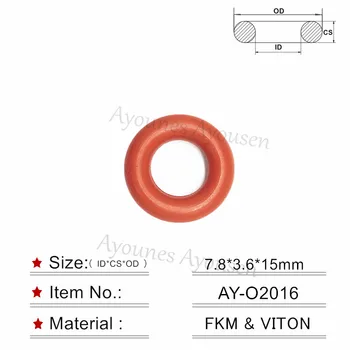 200pieces guminis sandarinimo žiedas viršutinės antspaudas 7.8*3,6 mm honda automobilių degalų įpurškimo paslaugų rinkinio dalis AY-O2016)