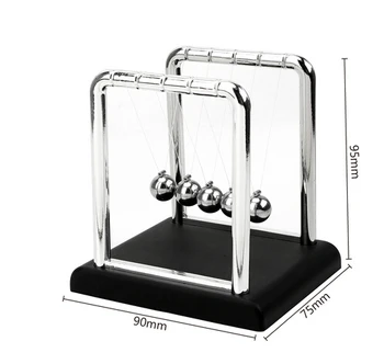 Niutono lopšys stalo apdaila metalo švytuoklės kamuolys Newton kamuolys fizikos mokslo švytuoklės plieno, plieno balanso kamuolys ornamentu