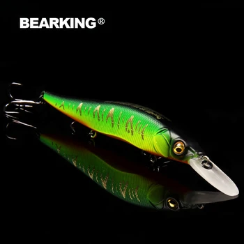 Bearking puikus veiksmų A+ žvejybos masalas, įvairių spalvų, minnow suku 110mm 14g,Volframo kamuolys 2017 karšto modelis suku masalas