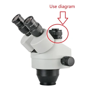 0.35 X Mount Objektyvo Adapteris Dėmesio Reguliuojamas Kameros Instaliavimo C Mount Adapterį prie Naujo Tipo Trinokulinis Stereo Mikroskopas