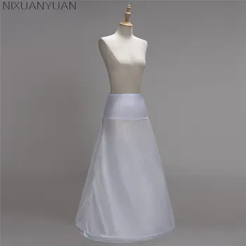 2021 Naujas Atvyksta Aukštos Kokybės Satino Linija Vestuvių Vestuvių Mergina Underskirt Crinolines Vestuvių Suknelė