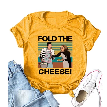 Įdėkite Sūrio Marškinėliai Jūs Tiesiog Sulenkite Jį Juokinga David Rose Trumpas Rankovės Grafinis Medvilnės Tees Harajuku Viršūnės