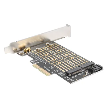 Adapteris Plėtros Kortelę ar M+B Klavišą M. 2 NVME SSD į PCIE SATA Namų Kompiuterio Saugumą Dalys 2230 2242 2260 2280