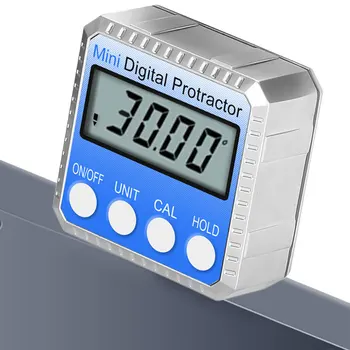 Matavimo Įrankį 360 Laipsnių Inclinometer Kampo Ieškiklis Elektroninis Valdovas Universalus Su Magnetu Nešiojamas Mini Skaitmeninis Matlankis