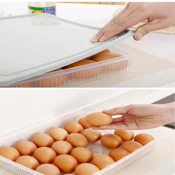 Naujas Virtuvės 24 Tinklelis Kiaušinių Dėžutės Plastiko, Įvairių Spalvų Kiaušinių Laikymo Dėžutė Namų Šaldytuve Šviežios Saugojimo Dėžutė Kiaušinių Tinklelis Su Dangteliu