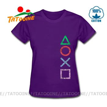 Derliaus PS Logo T shirt moterims, Xbox Žaidimą Stotis, T-shirt Streetwear Retro Tees PS1 PS2 PS3, PS4 PS5 Žaidėjus Idėja dovanų Viršūnes Tees