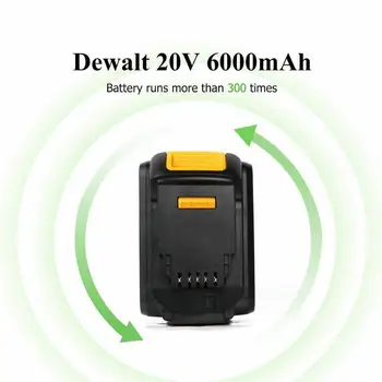 Dewalt Įrankiai 18V 6.0 Ah MAX XR Baterijos Energijos Įrankis Pakeisti DeWalt DCB184 DCB181 DCB182 DCB200 20V 5A 18Volt 20 V Baterija